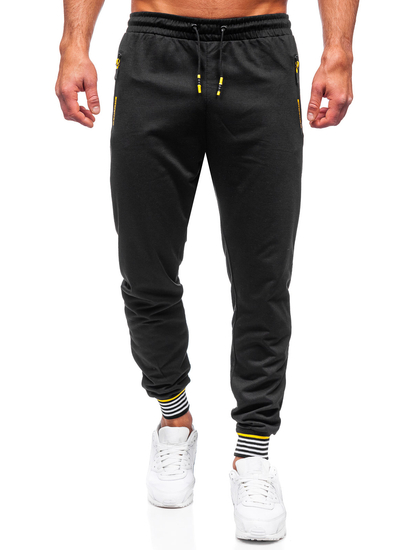 Pantalon jogger pour homme noir Bolf K10332