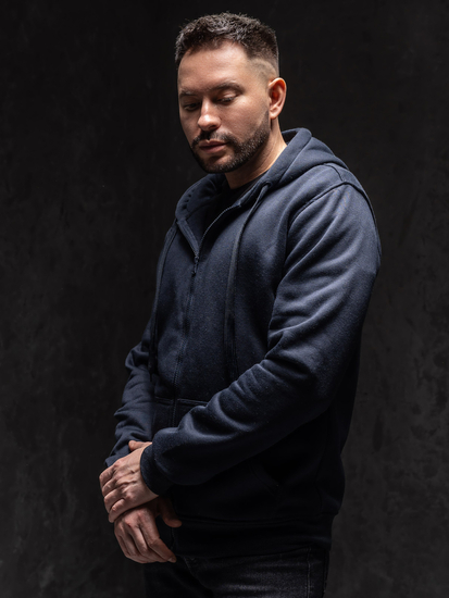 Homme Sweat-shirt à capuche avec fermeture Encre Bolf 2008A1