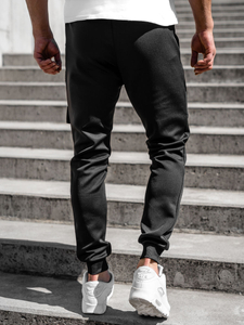 Homme Pantalons sportif cargo Noir Bolf K10286A