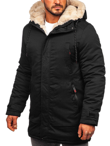 Parka d'hiver pour homme noire Bolf 22M52