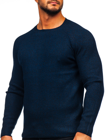 Pull bleu marine homme Bolf H1810
