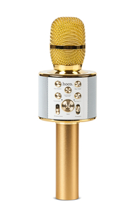 Microphone karaoke bluetooth d'or BK3