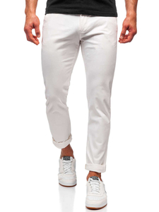 Pantalon chino pour homme blanc Bolf 1143