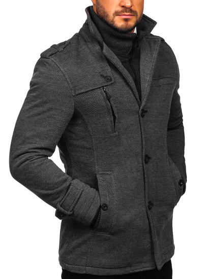 Manteau d'hiver pour homme gris Bolf 88802