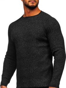 Pull noir homme Bolf H1810