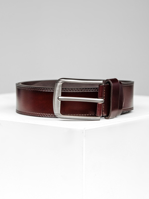 Homme Ceinture en cuir Marron Bolf 831-1