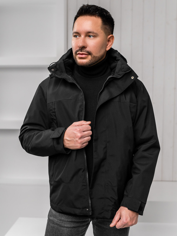 Homme Veste d'hiver avec doublure Noir Bolf 5M3262A1