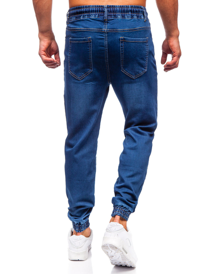Homme Pantalon jogger en jean Bleu foncé Bolf 8106