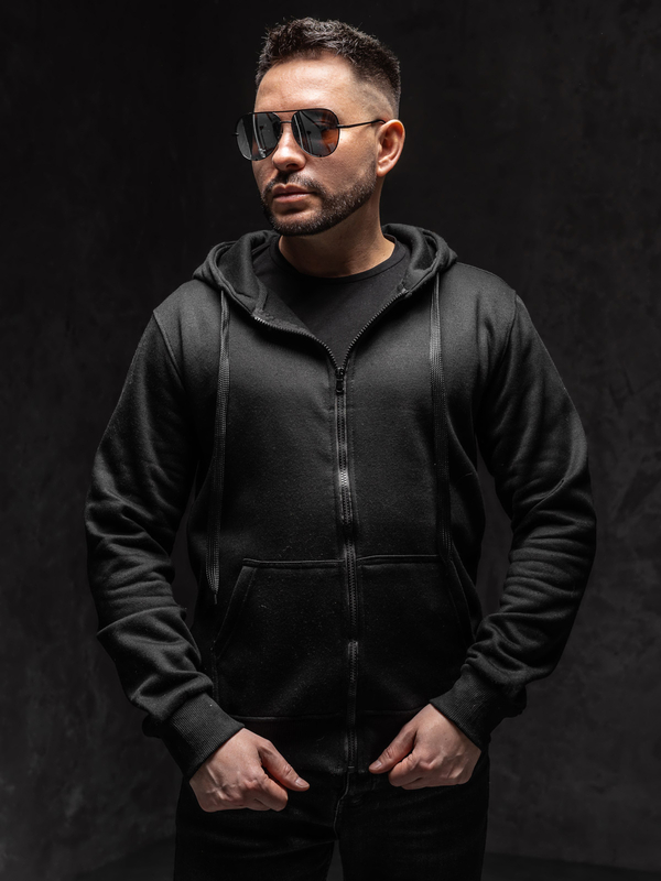 Homme Sweat-shirt à capuche Noir Bolf 2008A1