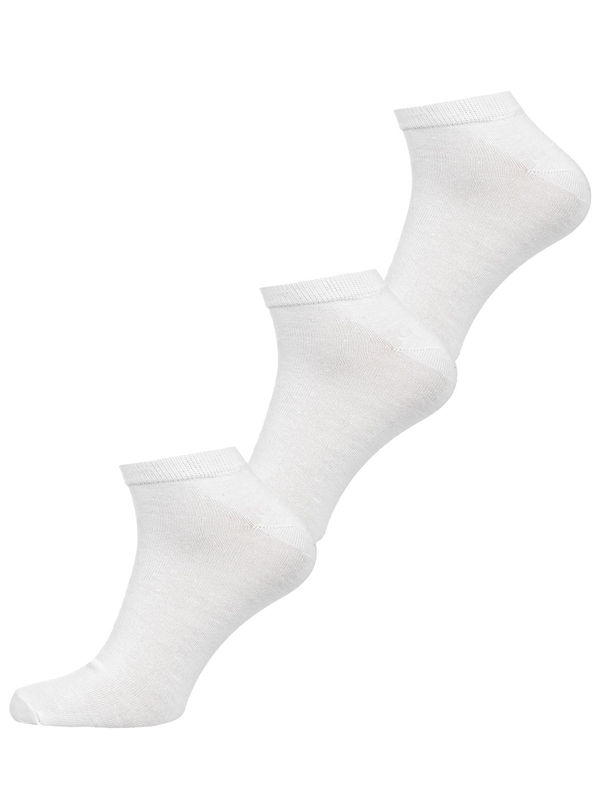 Homme Chaussettes basses Blanc Bolf N3101-3P 3 PACK