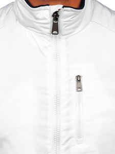 Homme Blouson de transition Blanc Bolf 1907