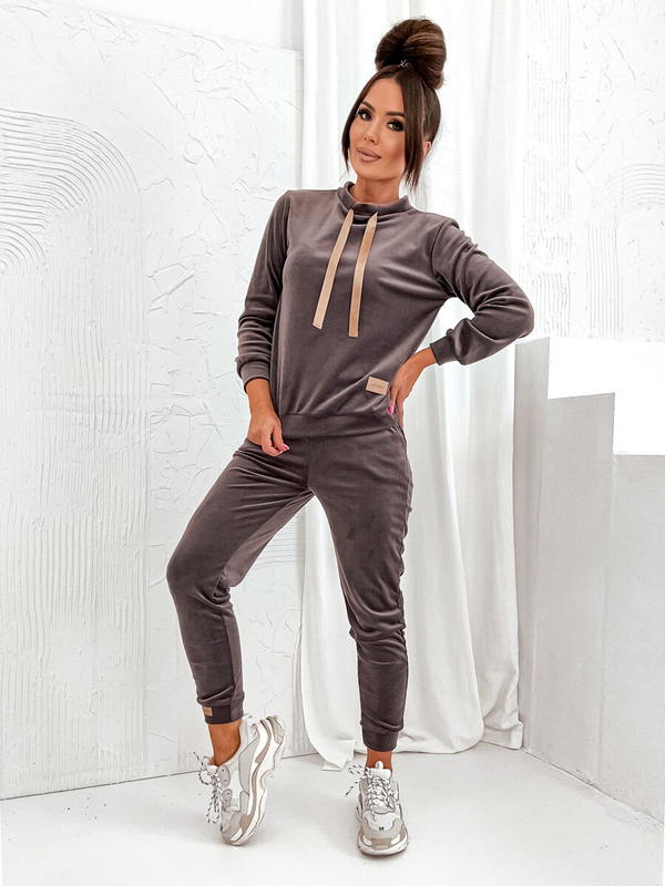 Femme Ensemble en velours deux pièces Graphite Bolf 637