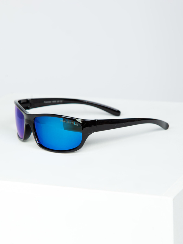Lunettes de soleil noir-bleu Bolf PLS12