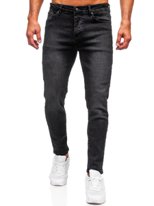 Homme Pantalon en jean slim fit Noir Bolf 6687