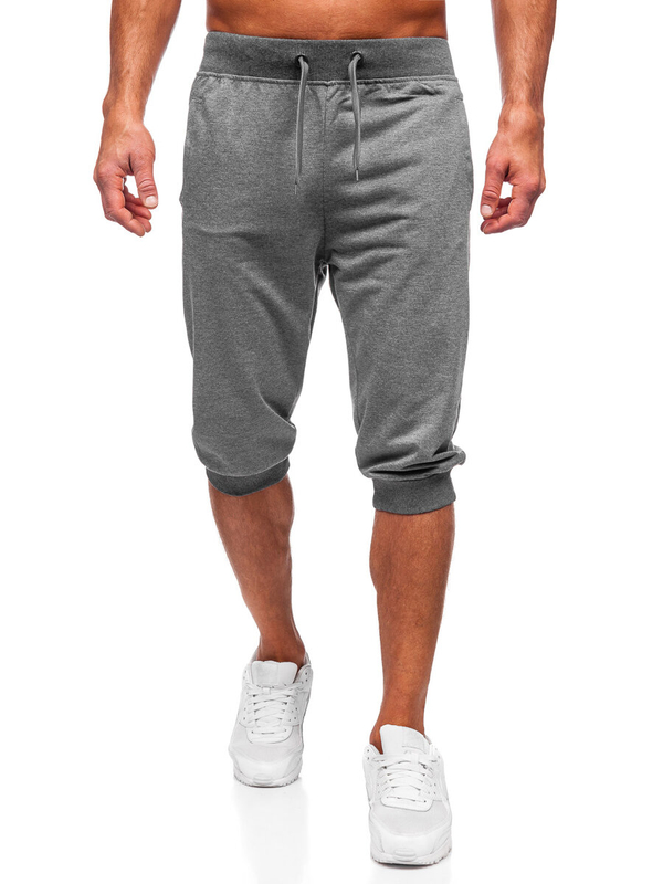 Pantalon court sportif graphite pour homme Bolf K10002