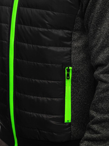 Le blouson de transition pour homme noir Bolf TY50