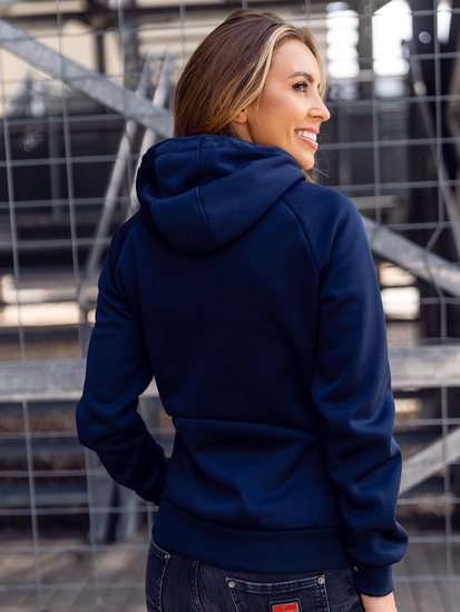 Sweat-shirt/veste sport bleu marine femme Bolf KSW4009A