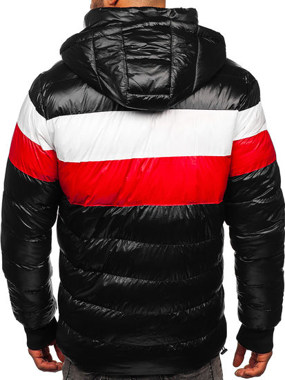Blouson d'hiver matelassé pour homme noir Bolf 6592