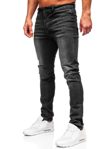 Homme Pantalon en jean slim fit Noir Bolf MP0141N