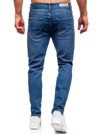 Homme Pantalon en jean slim fit Bleu foncé Bolf 6452