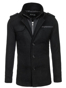 Manteau noir pour homme Bolf 8856