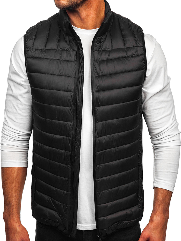 Homme Gilet matelassé Noir Bolf 58M13055