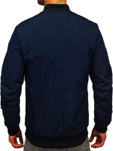 Homme Blouson bomber de transition Bleu foncé Bolf 84M3036