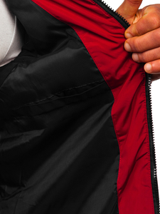 Gilet matelassé à capuche pour femme bordeaux Bolf 1189