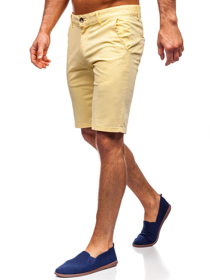 Short jaune clair pour homme Bolf 1142