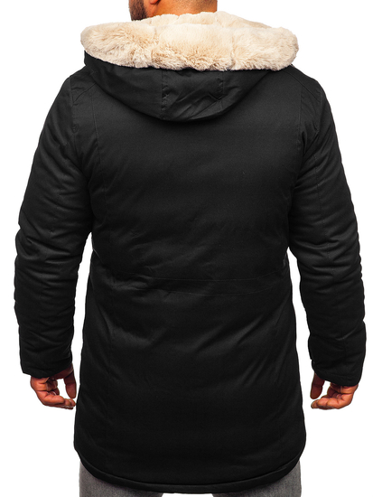Parka d'hiver pour homme noire Bolf 22M52