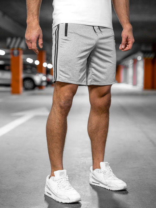 Short de sport pour homme gris Bolf 68058A