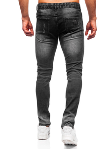 Homme Pantalon en jean regular fit Noir Bolf MP0063-1N