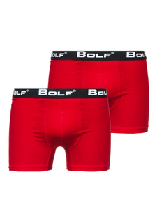 Boxer pour homme rouge Bolf 0953-2P 2 PACK