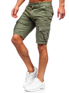 Pantalon court short cargo vert pour homme Bolf YF2225