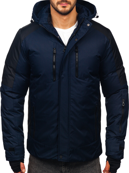 Homme Blouson d'hiver Bleu foncé Bolf 91M9902