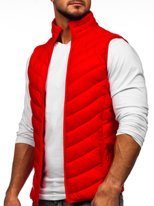 Gilet matelassé pour homme rouge Bolf 13073