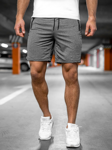 Short de sport pour homme graphite Bolf 68058A