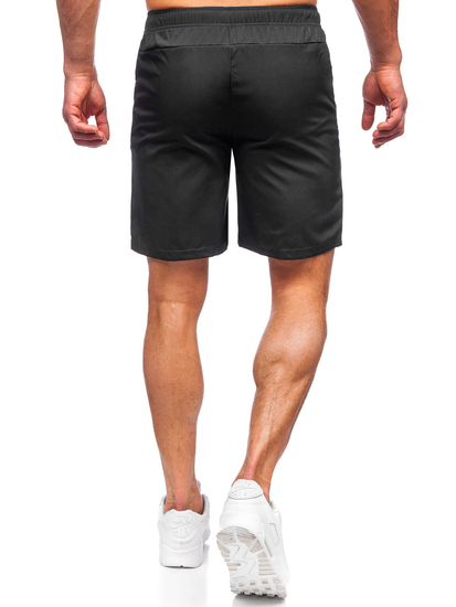 Pantalon court sportif noir pour homme Bolf HH037