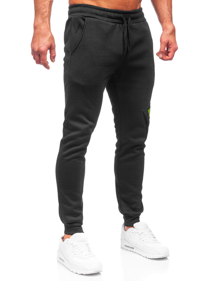 Pantalon jogger cargo pour homme noir Bolf HW2173