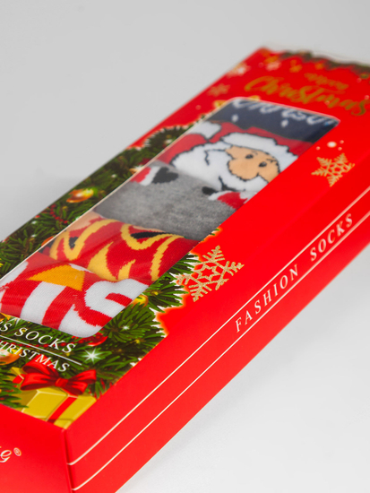 Homme Chaussettes avec le thème de Noël Multicolore-2 Bolf M898-7P-1  7 PACK