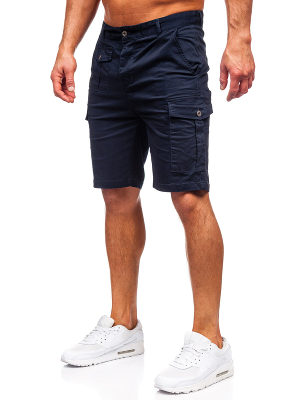 Homme Short cargo Bleu foncé Bolf MP0188BS