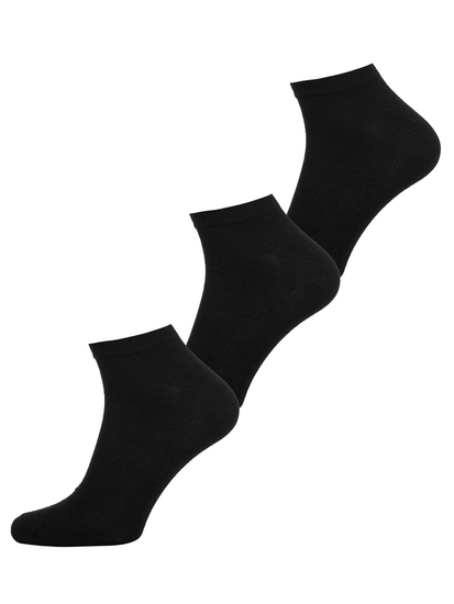Homme Chaussettes basses Noir Bolf N3115C-3P 3 PACK