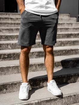 Short de sport pour homme graphite Bolf B1001