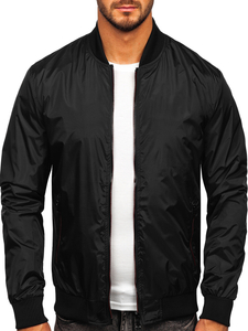 Blouson bomber de transition pour homme noir Bolf 7116
