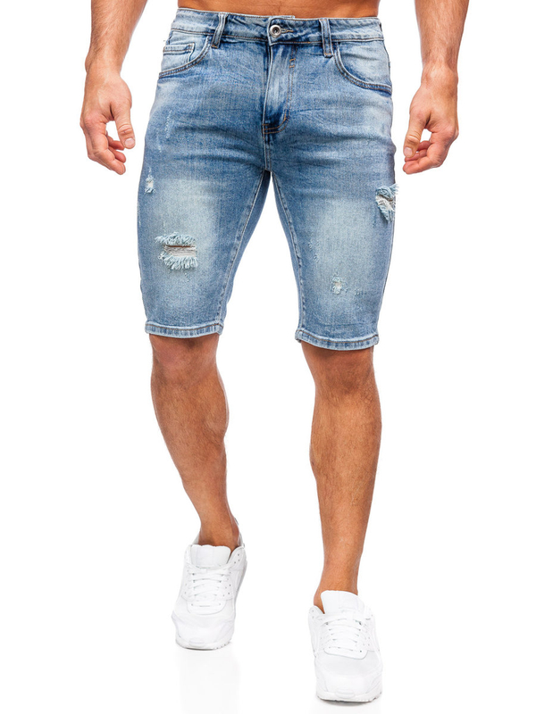 Short en jean pour homme bleu clair Bolf KG3932