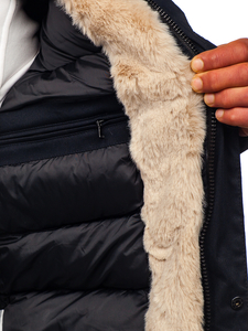 Parka d'hiver pour homme bleue foncée Bolf 22M50