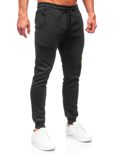 Pantalon jogger cargo pour homme noir Bolf HW2173