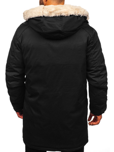 Homme Parka d'hiver Noir Bolf 5M120