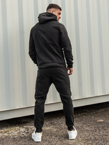 Survêtement à capuche pour homme noir Bolf 3A150A