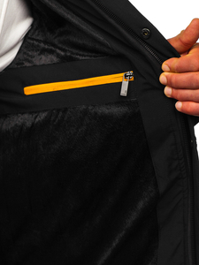 Blouson d'hiver matelassé pour homme noir Bolf 22M58